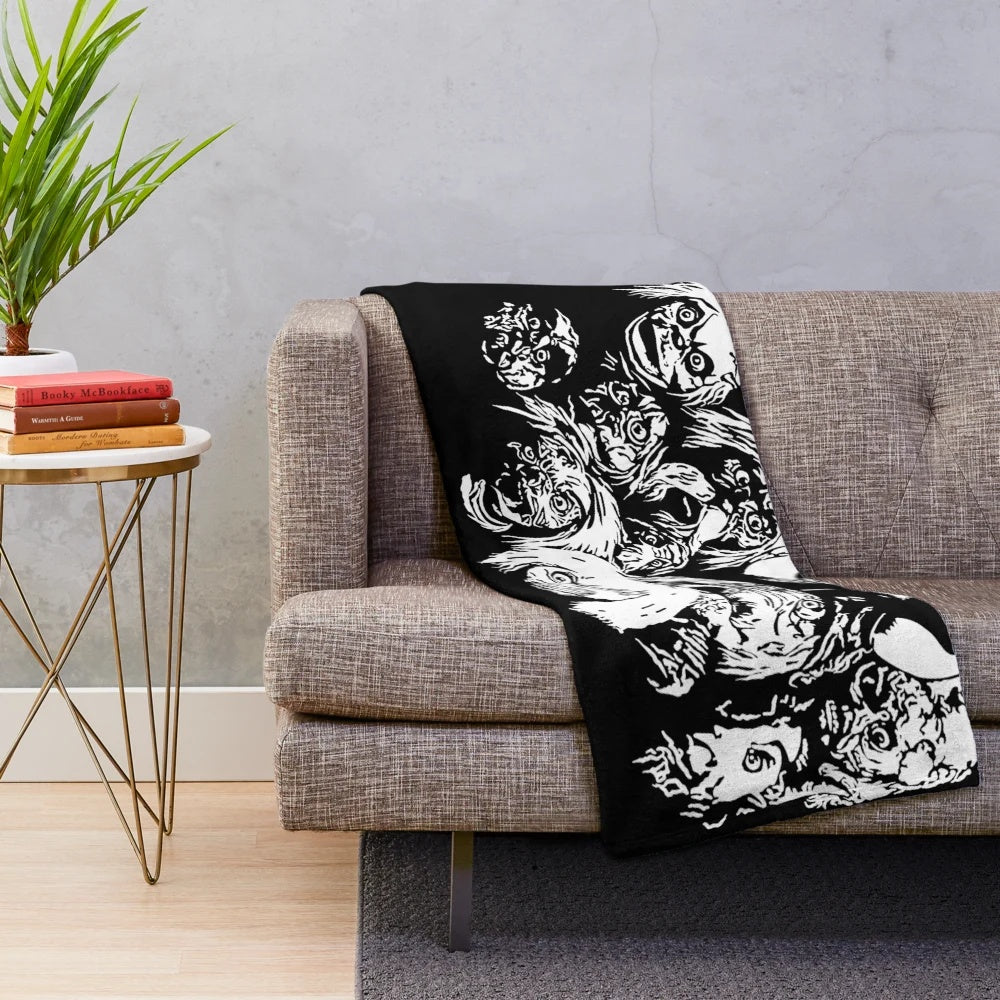Labyrinth Goblins Plush Blanket - Cozy and Fantasy-Inspired Decor