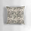 Decorative pillow featuring imagery from the classic fantasy film Labyrinth, created by Jim Henson.