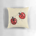 Charming Ladybird Couple Decorative Throw Pillow