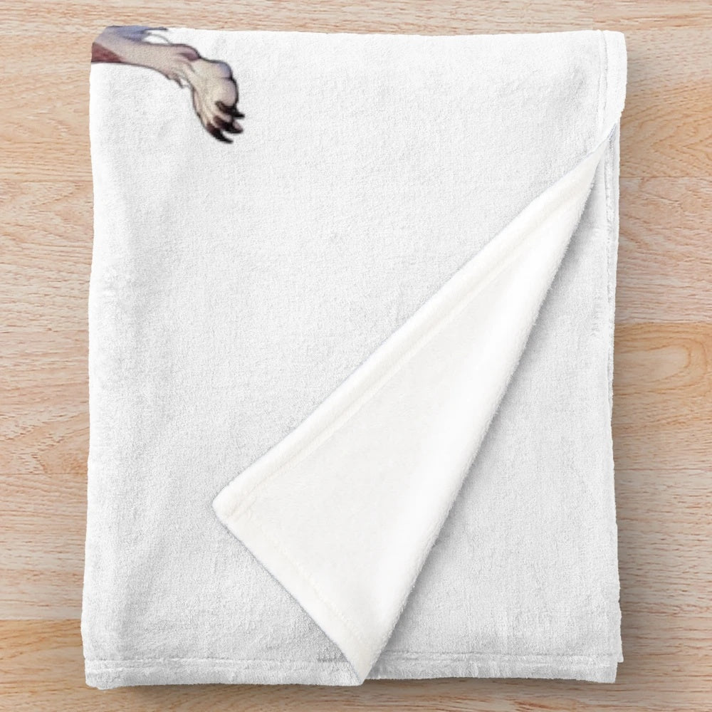 Plush blanket featuring legendary animals and mythological creatures