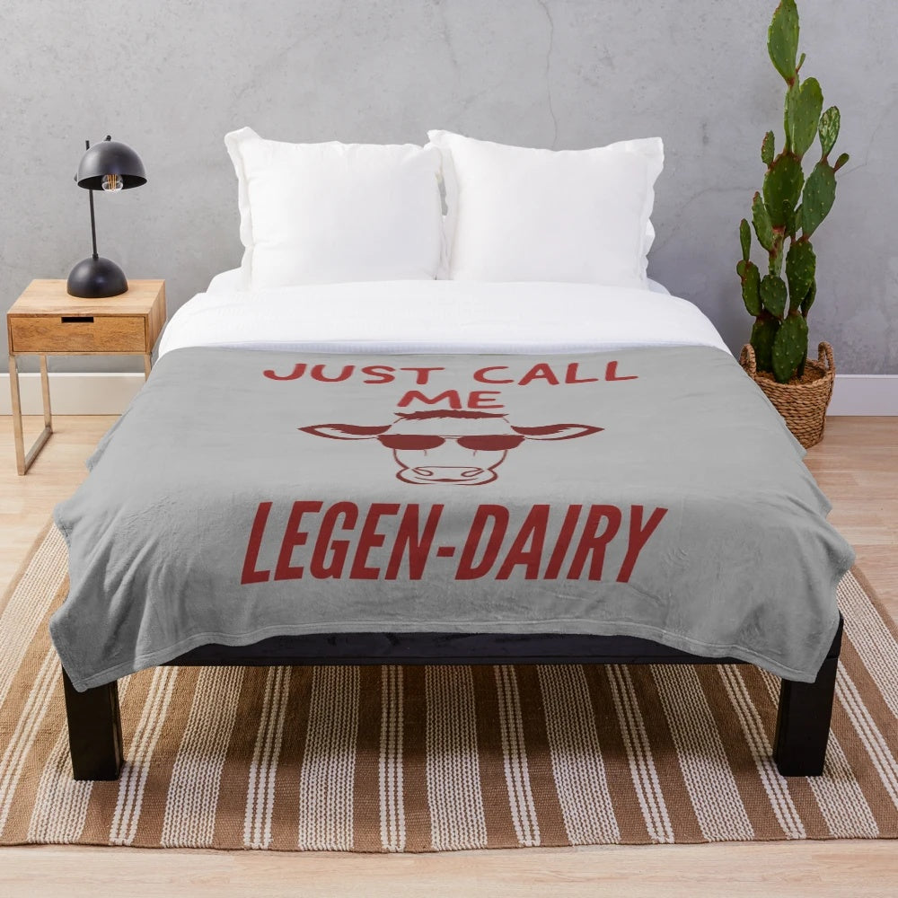 Plush blanket featuring mythical legendary animals in a vintage, fantasy style