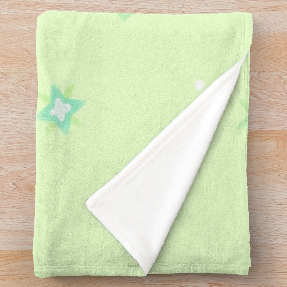 Soft and cuddly luna moth plush blanket, perfect for nature lovers