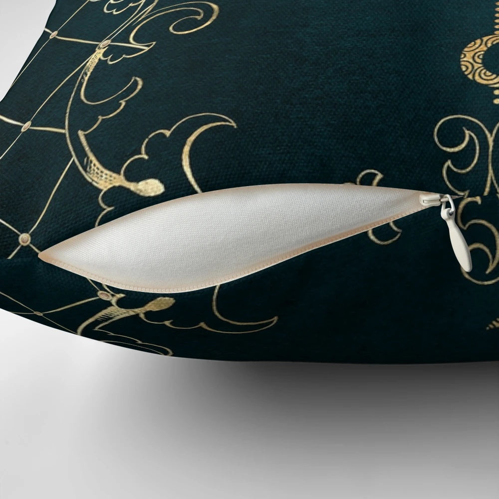 Enchanting magic moon spell book throw pillow with mystical, boho-inspired design