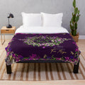 Magical plush blanket with fantasy design