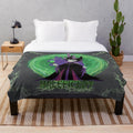 Maleficent-inspired plush blanket featuring the iconic Disney villain