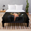 Cozy mary poppins plush blanket with pop culture movie imagery