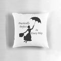 A set of 6 decorative pillows featuring the iconic character Mary Poppins from the classic Disney film.
