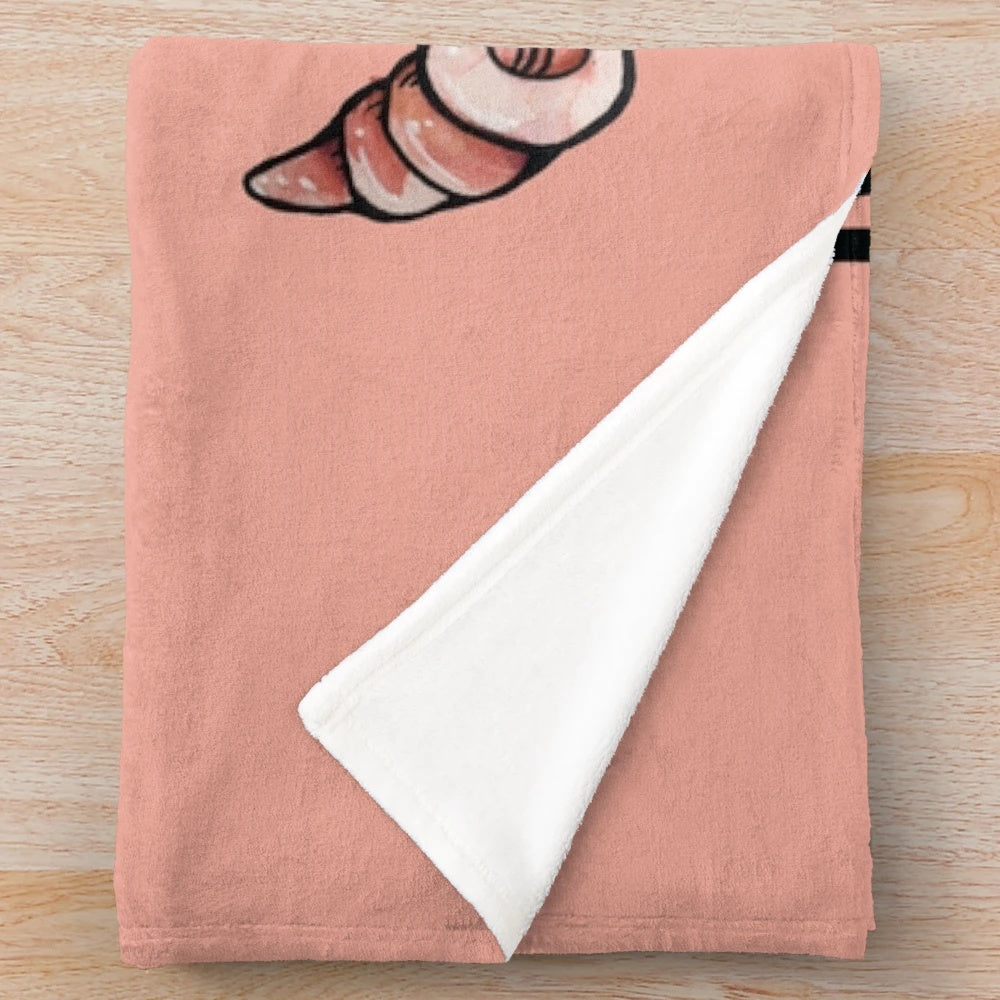 Mermaid July birthday plush blanket