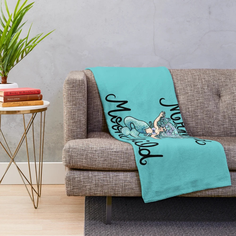 Mermaid Goddess Plush Blanket