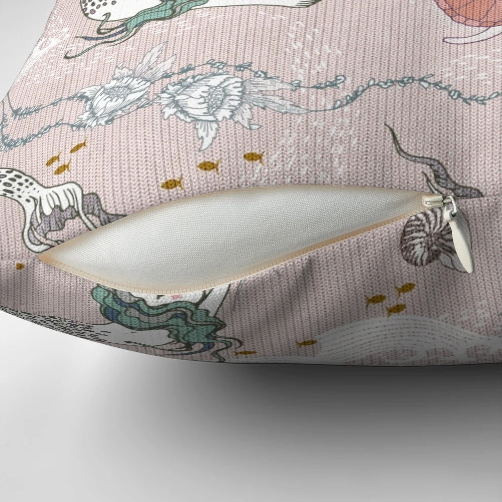 Oceana Mermaids Pillow - Soft and Whimsical Mermaid-Themed Accent Pillow