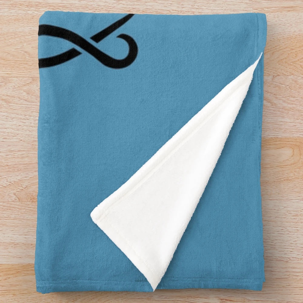 Mermaid plush blanket with a sweet and salty design