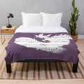 Mizutsune, the water-dancing monster from Monster Hunter, featured on a plush blanket