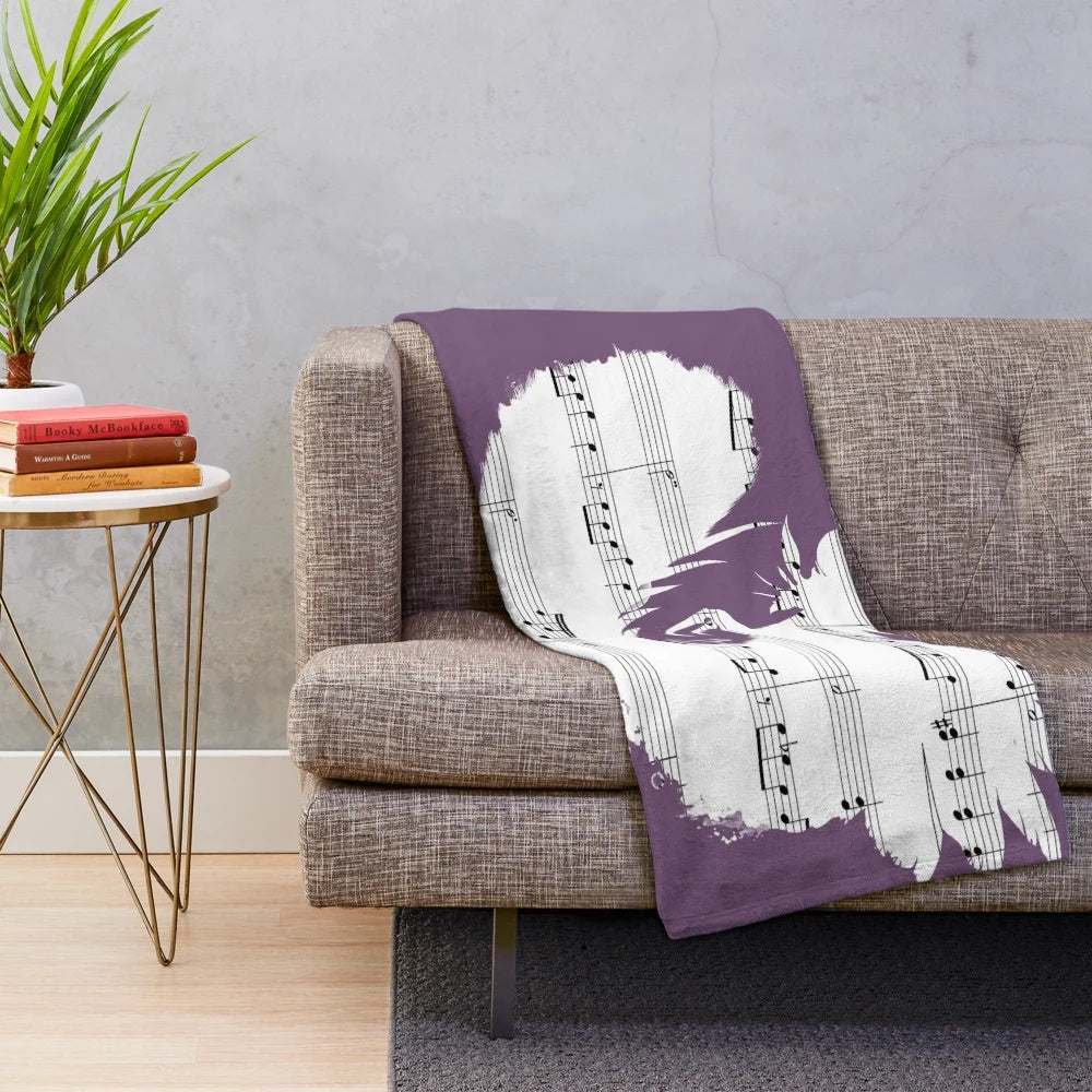 Mizutsune, the water-dancing monster from Monster Hunter, featured on a plush blanket
