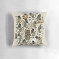Playful brown cartoon monkey magic pillow for cozy home accents