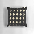 Moon Phases Decorative Throw Pillow with Lunar Imagery