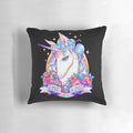 Unique and whimsical creature pillow design featuring a unicorn inspired by the classic fantasy novel "The Last Unicorn".