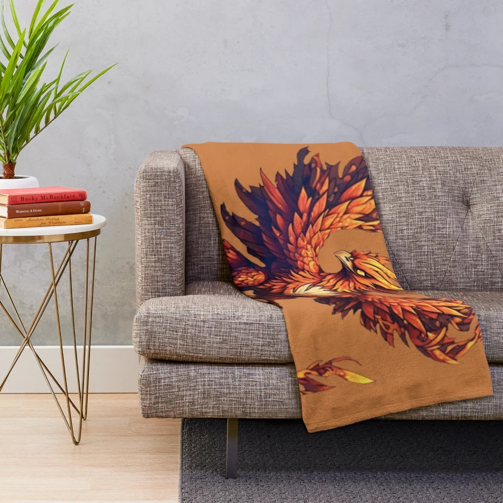 Cozy plush blanket featuring a variety of mythical and fantasy creatures