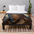 Mythical creatures plush blanket featuring fantasy animals and legendary beasts