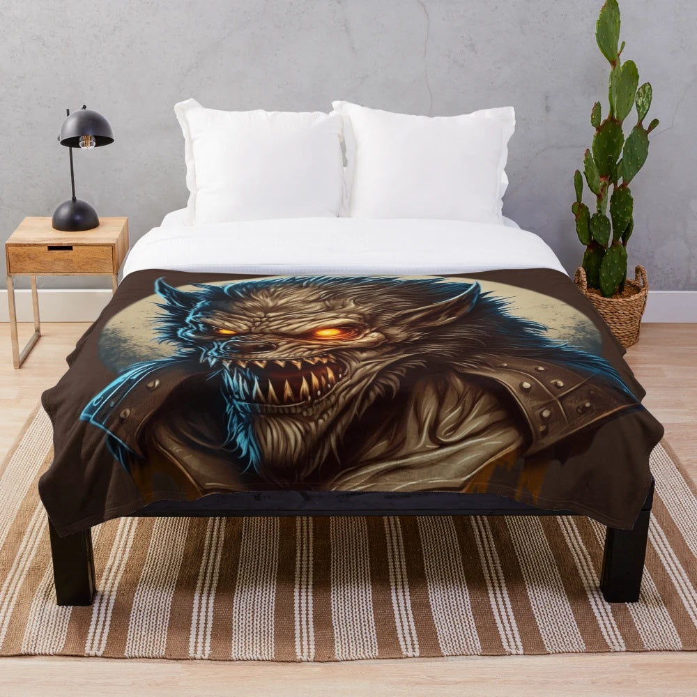 Mythical creatures plush blanket featuring fantasy animals and legendary beasts