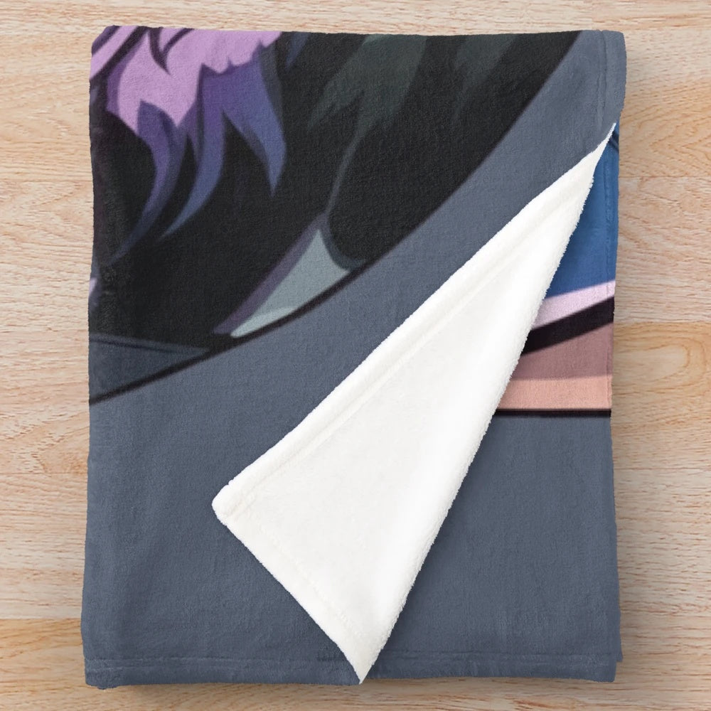 Mythical creatures plush blanket featuring a variety of fantasy animals