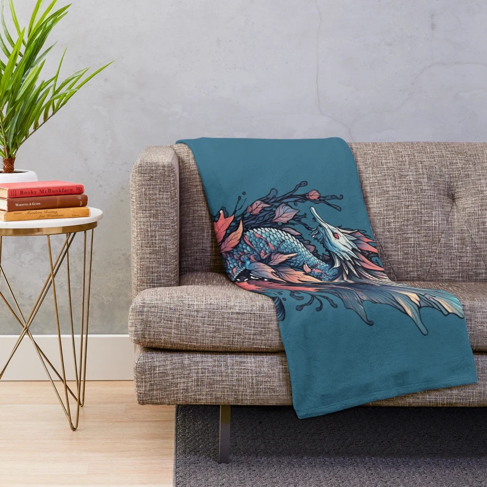 Mythical sea creatures plush blanket