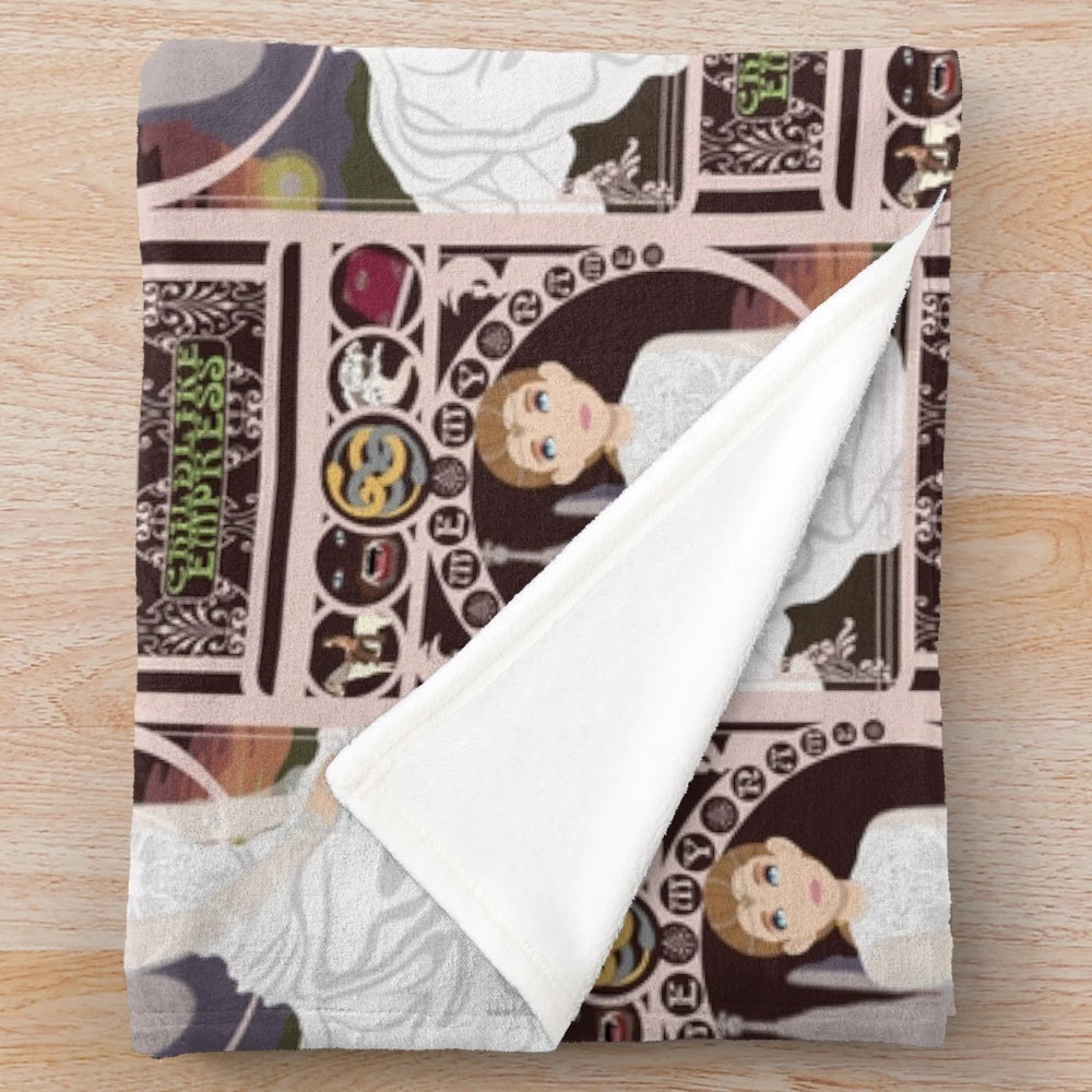 Neverending Story plush blanket featuring the Childlike Empress