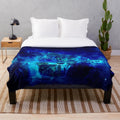Neverland-inspired plush blanket with tropical designs