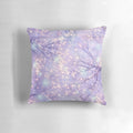 A digital abstract pillow design featuring a night sky with a glowing tree silhouette, evoking a sense of wonder and magic.