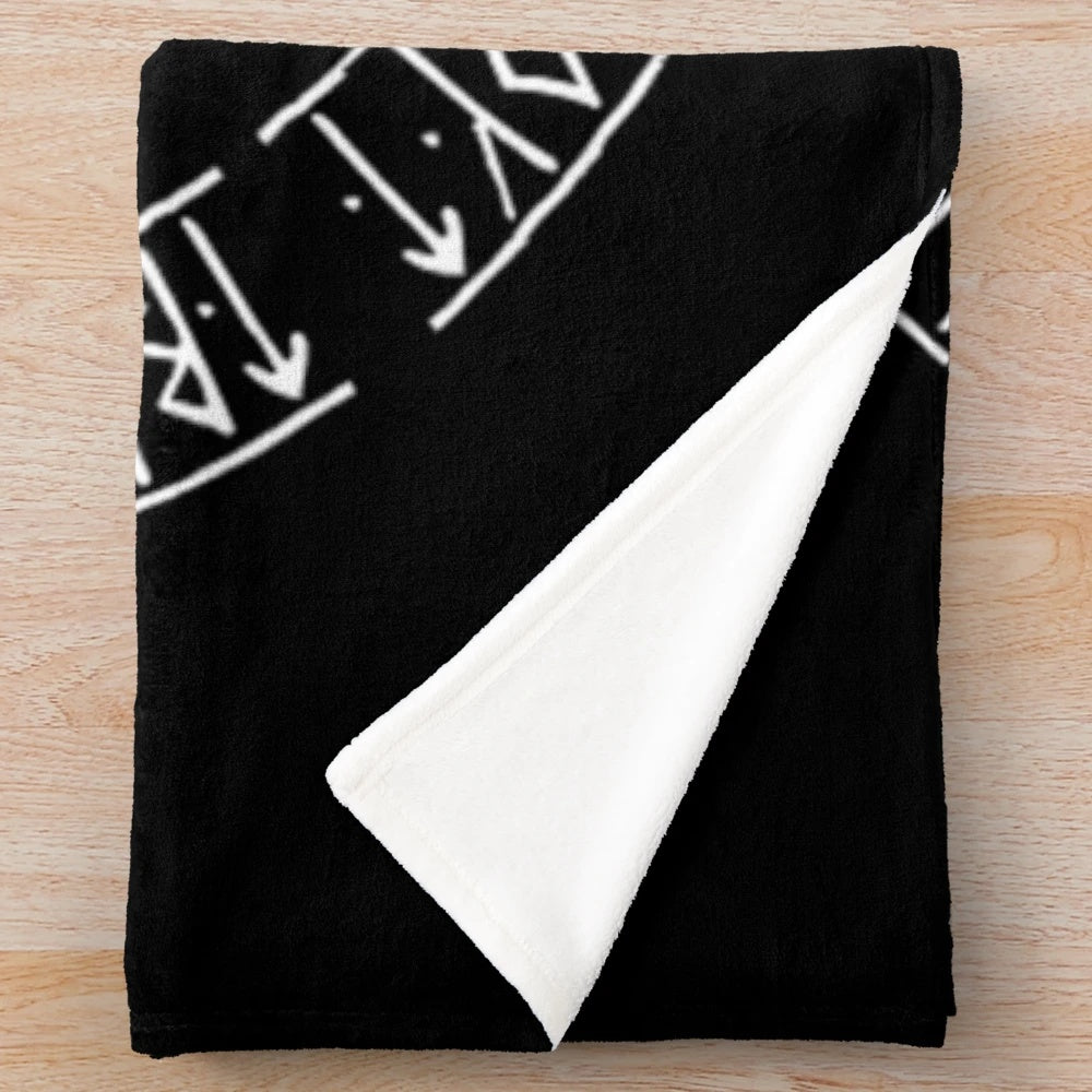 Norse Tree of Life Plush Blanket featuring the Yggdrasil symbol