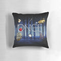 Decorative fantasy-themed pillow with "Once Upon a Time" design