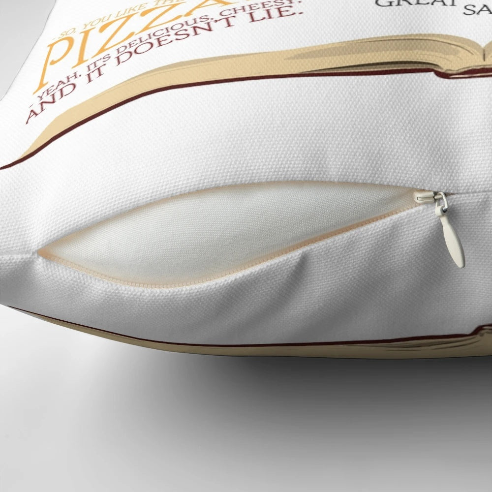 A plush pillow featuring iconic quotes from the beloved Once Upon a Time TV series.