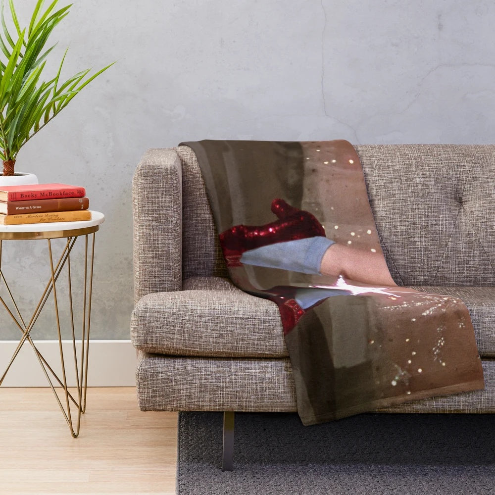 Glinda the Good Witch's plush wizard of oz-themed blanket