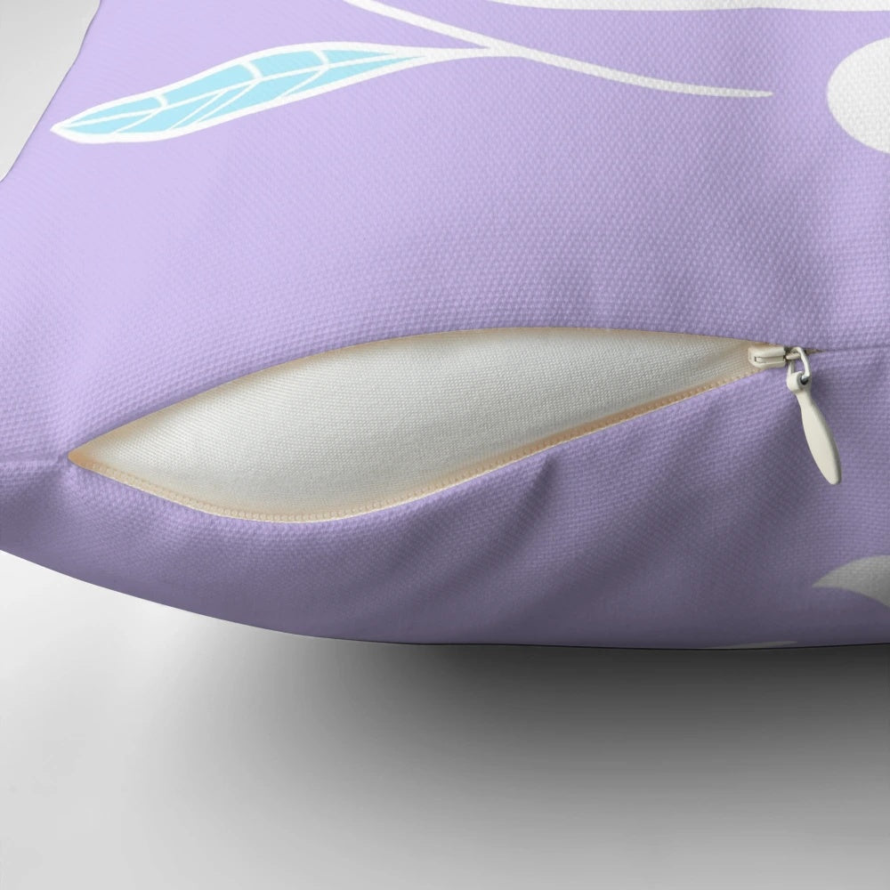 Pastel terrarium pillow with crystals, skull, and moon - Nikury witchy home decor
