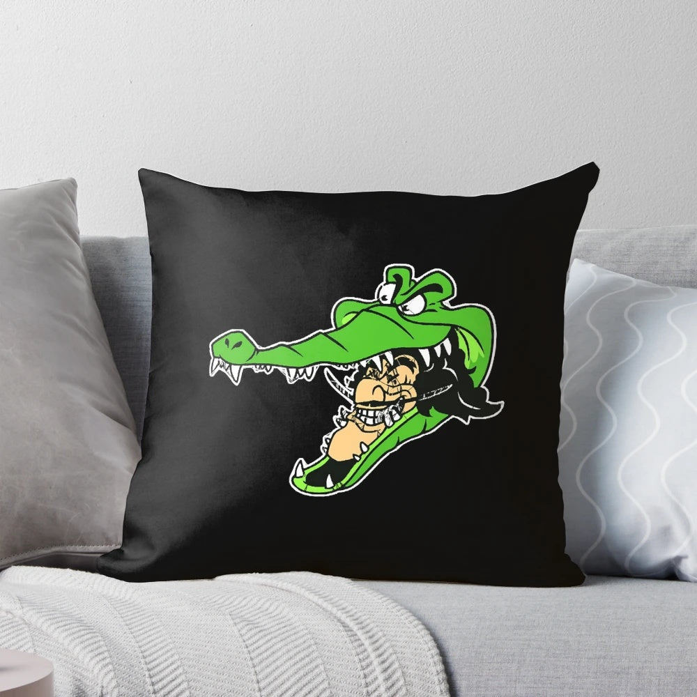 Whimsical Tick Tock Pillow featuring characters from the Peter Pan story