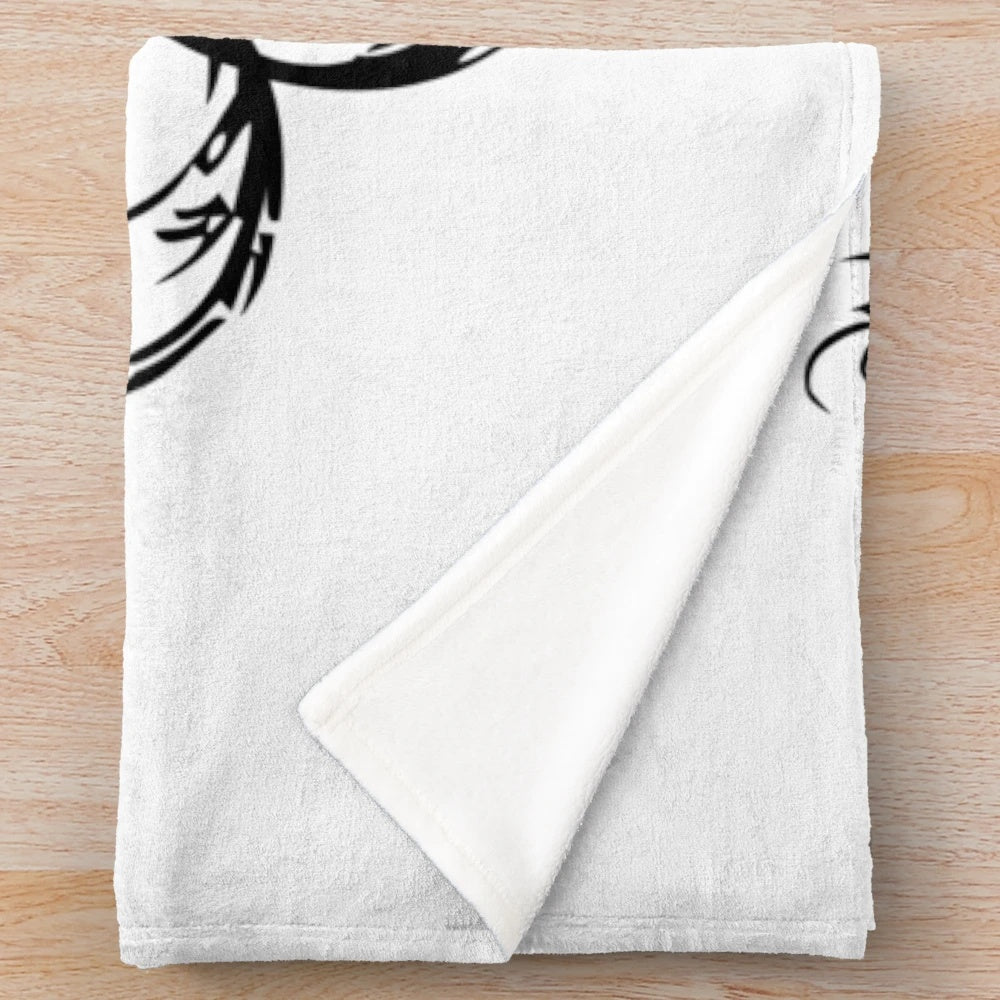Phoenix and dragon plush blanket featuring mythical and legendary animals