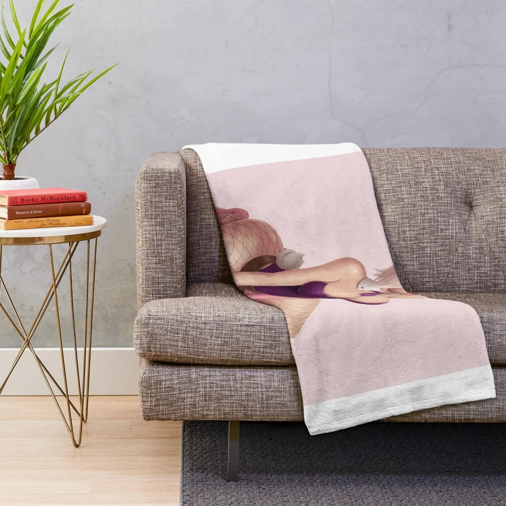 Riven-inspired plush blanket with fantasy design