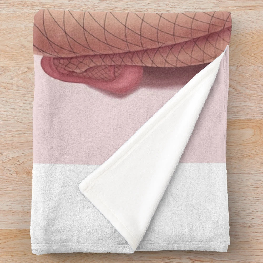 Riven-inspired plush blanket with fantasy design