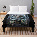 Plush blanket featuring the moon goddess Nyx from the House of Night series