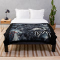 Plush blanket featuring a dreamy circus-themed design