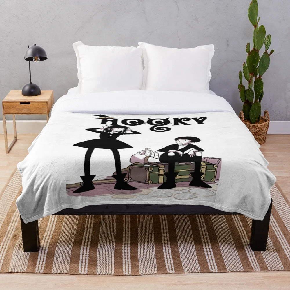 Hooky Hooky Plush Blanket, a cozy and soft blanket with anime and fantasy inspired design