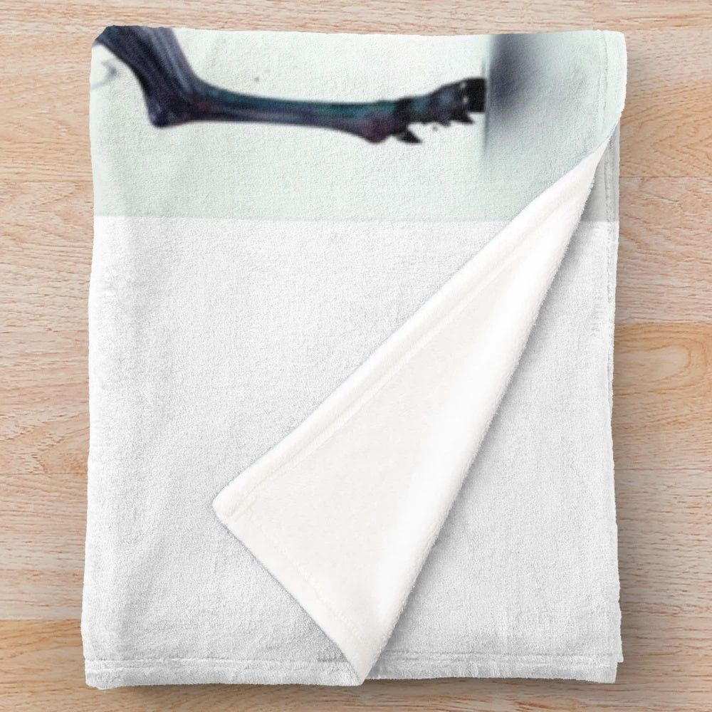 Plush blanket featuring a legendary stag in a holographic, mystic design