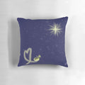 A pillow featuring the characters Ray and Evangeline from the Disney movie The Princess and the Frog
