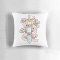 Plush pink pillow featuring the iconic character She-Ra from the Netflix cartoon series