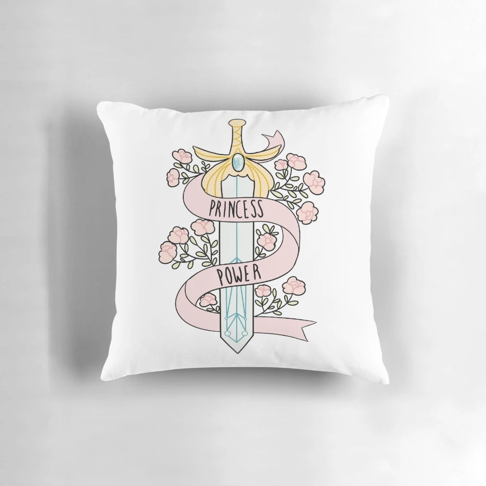 Plush pink pillow featuring the iconic character She-Ra from the Netflix cartoon series