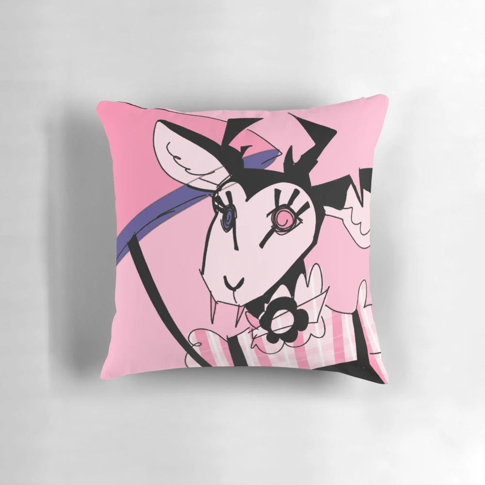 Roulette Taxile Pillow featuring a captivating original character design of a vampire deer