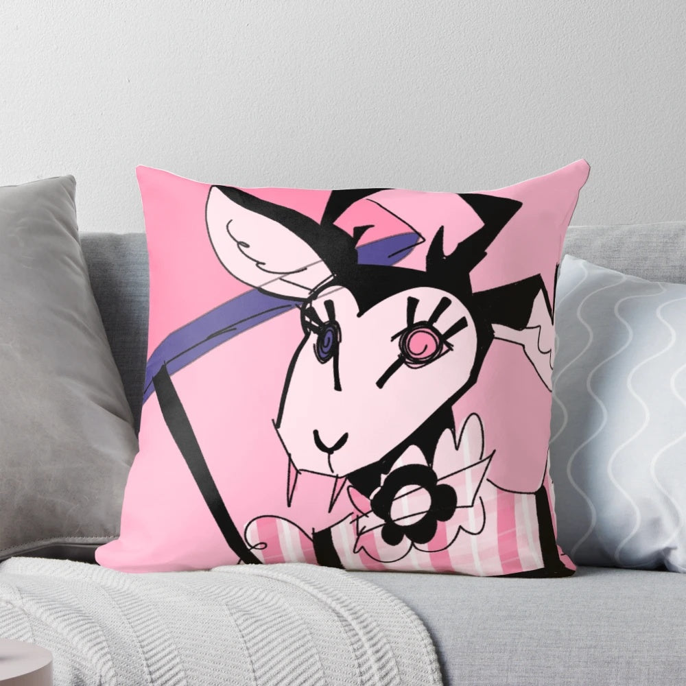 Roulette Taxile Pillow featuring a captivating original character design of a vampire deer