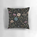 Luxurious secret garden-themed floral pattern pillow