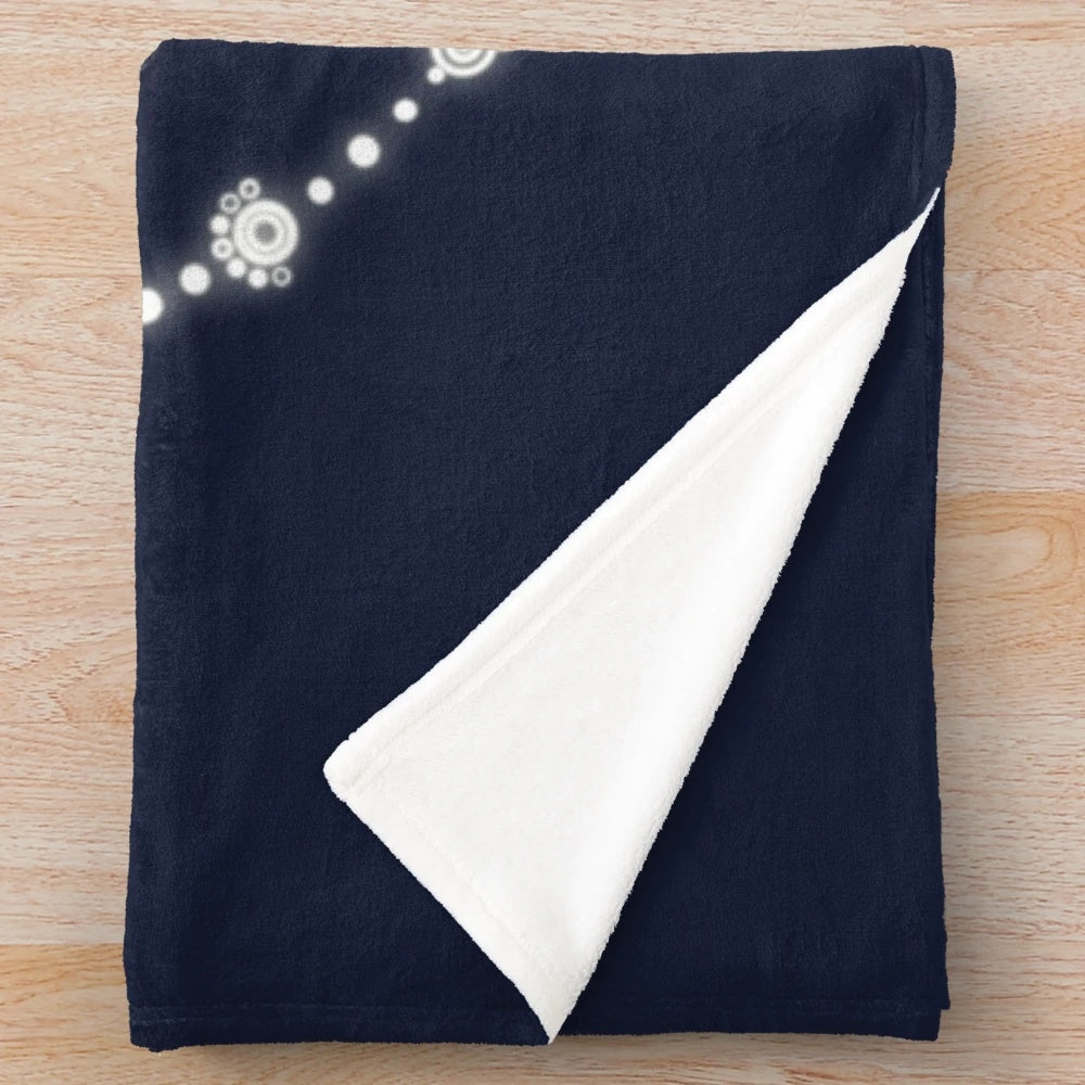 Plush blanket featuring selkie and seals from the Celtic legend "Song of the Sea