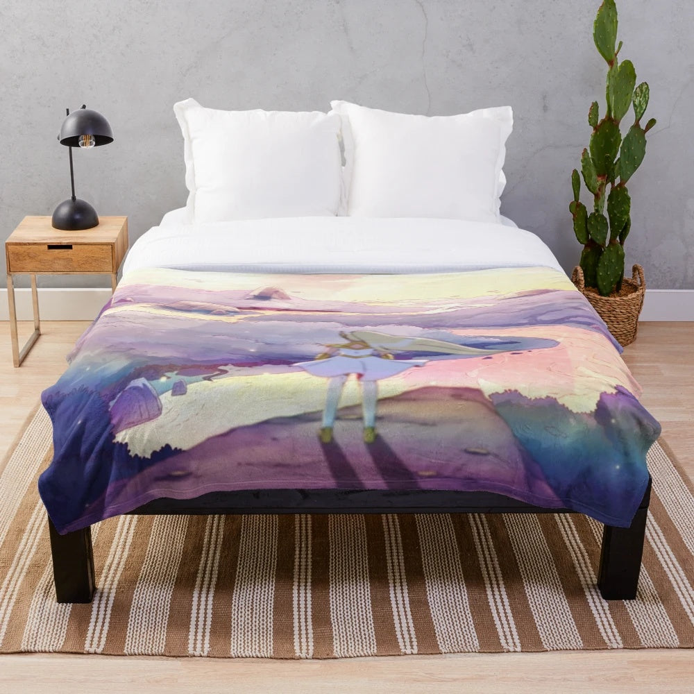 She-Ra Inspired Plush Blanket Featuring the Protector of Etheria