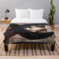 Ethereal sisters plush blanket featuring a fantasy inspired artwork